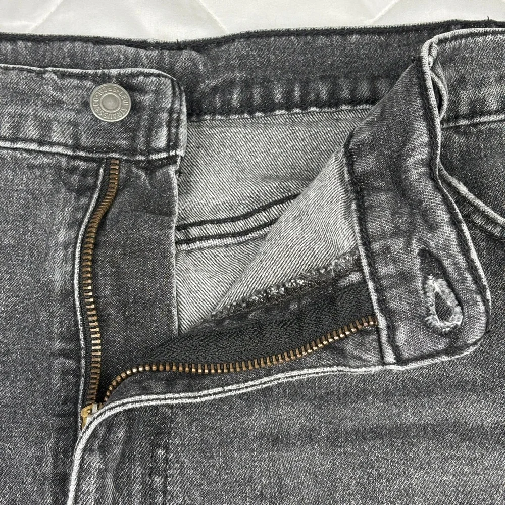Levis 511 Slim Fit Denim Shorts Mens 42‎ Washed Black Gray Stretch Jean Shorts